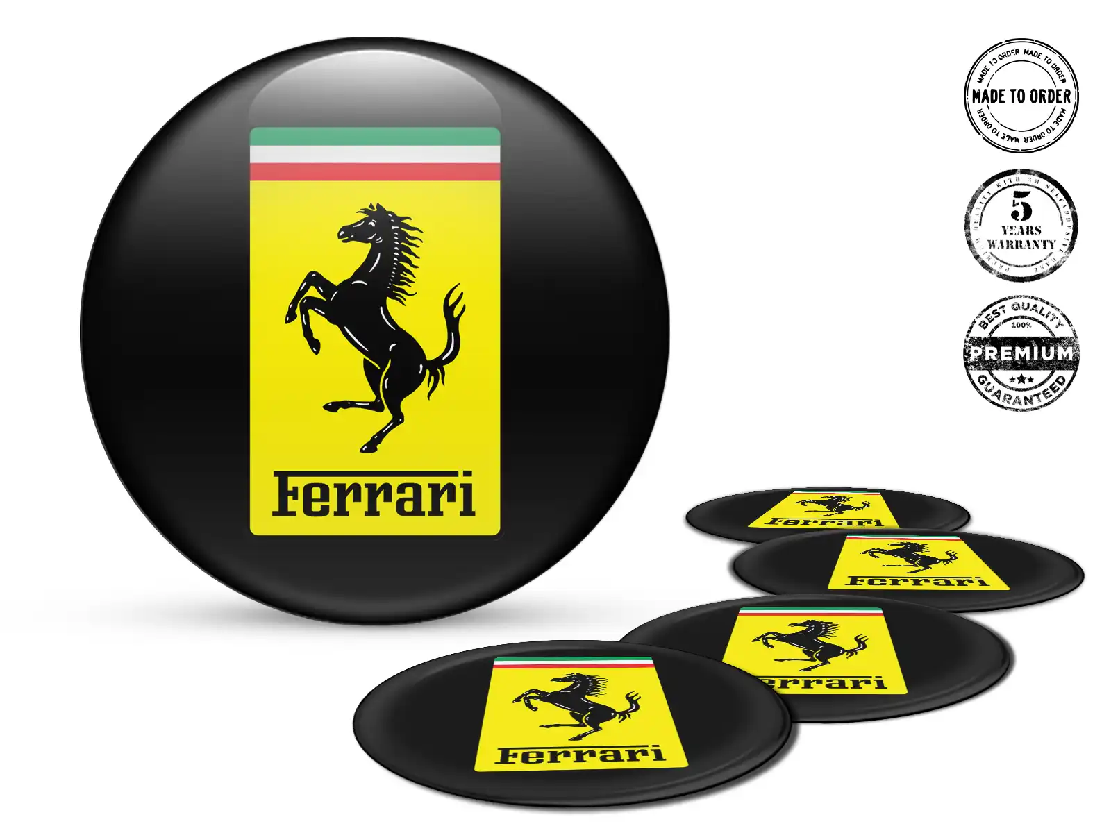 Ferrari Epoxy Dome Aufkleber Luxus Autoembleme